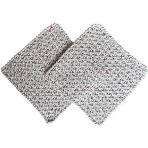 Cotton Crochet Washcloths, Dishcloths, Set of 2, Kitchen or Bath - 9” x 9”